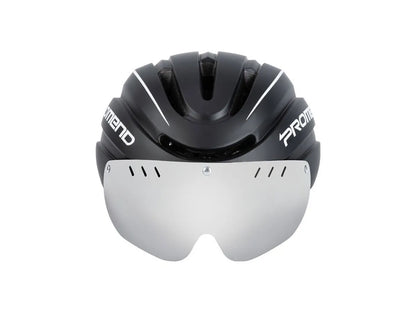 Casco di sicurezza per bici elettrica con occhiali protettivi